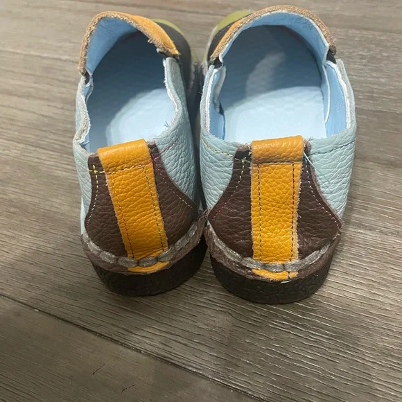 NWOT Patchwork Faux Leather‎ Comfort Loafers EU 36/ US Sz 6 - Picture 3 of 5